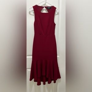 Aakaa Midi Fit body Flared Hem Dress